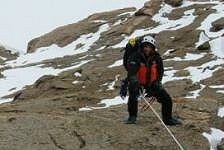 Fabrizzio im Aufstieg zum Nordgipfel