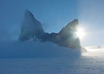 Weihnachtsnebelstimmung im Basislager