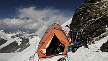 Unser Zelt auf 7600 m